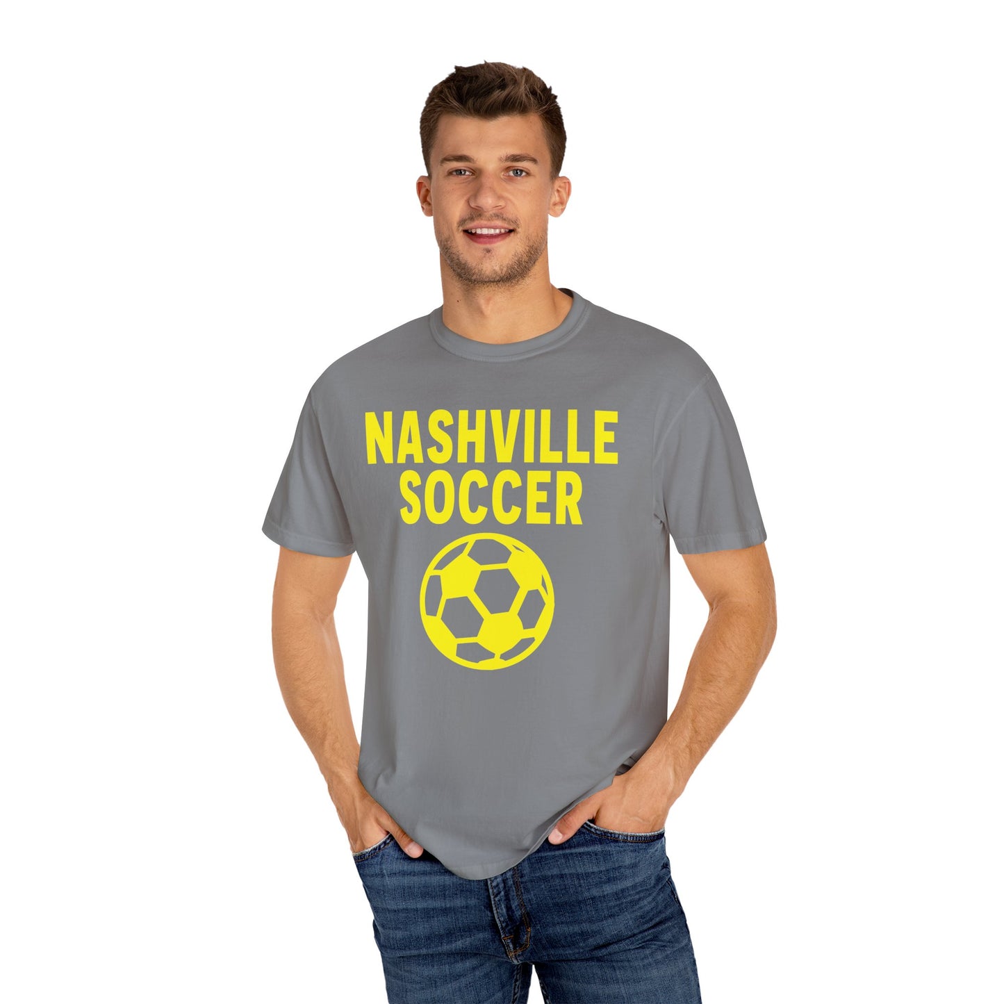 Nashville Soccer Ball Garment-Dyed T-shirt