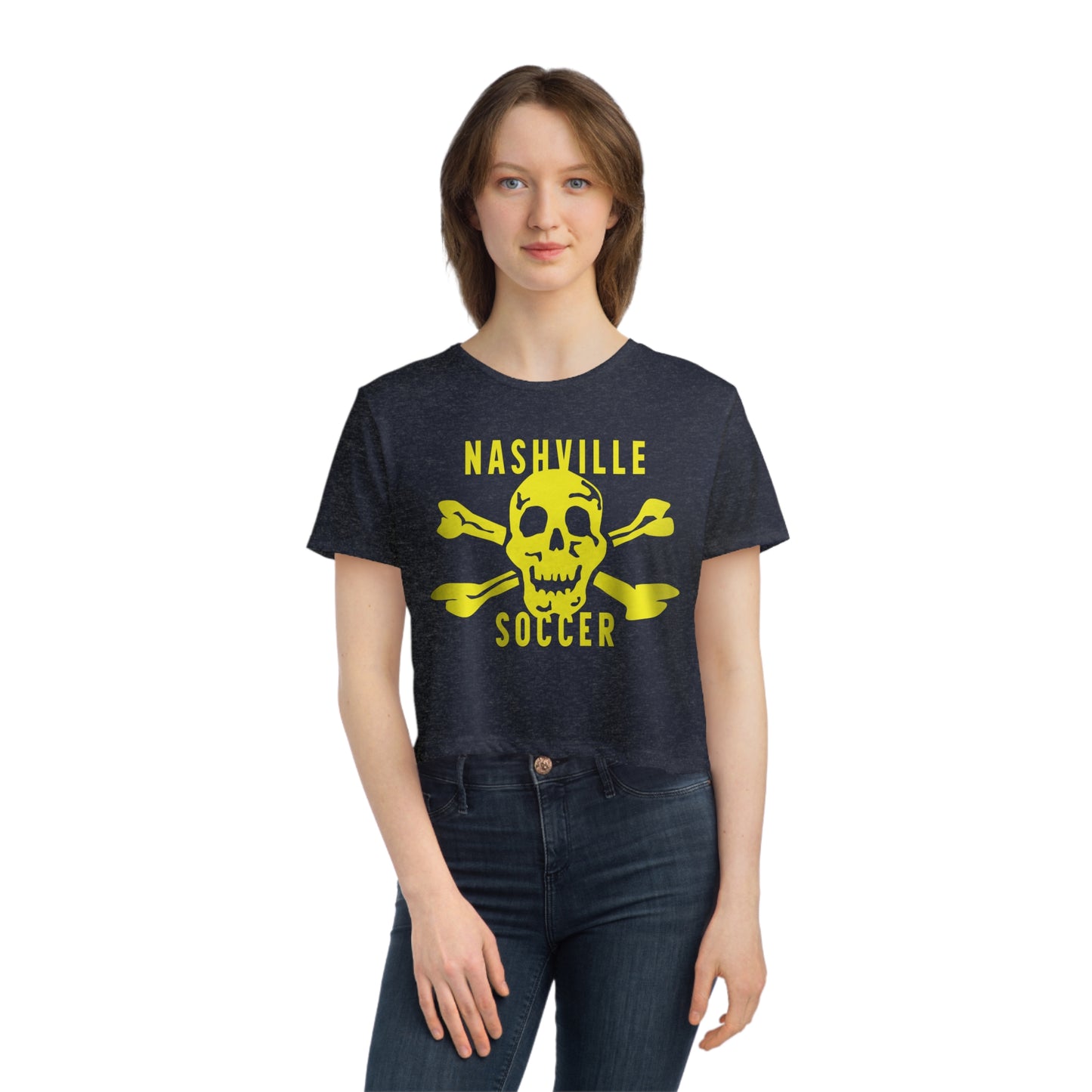 NashXBones L615 Women's Flowy Cropped Tee