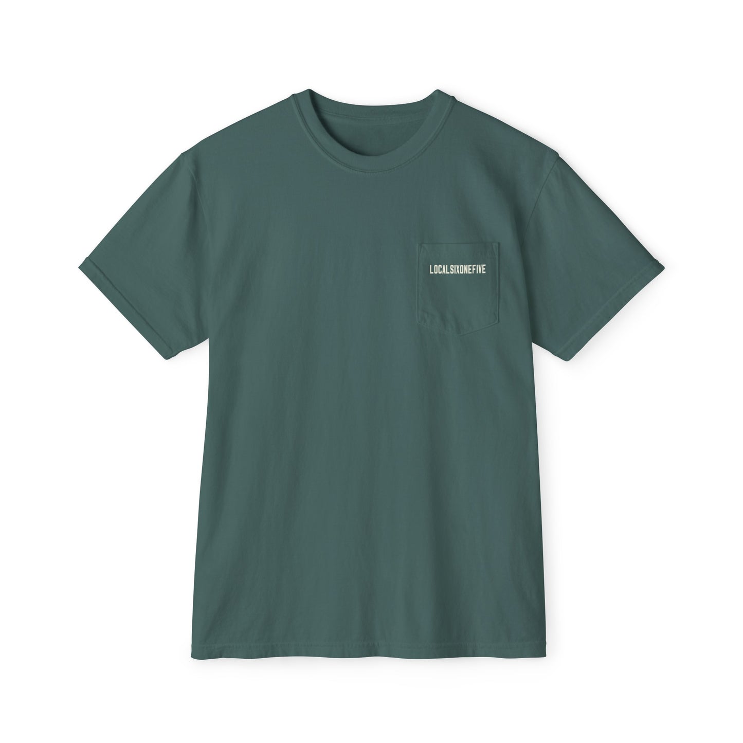 Mori Skull Pattern Unisex Garment-Dyed Pocket T-Shirt