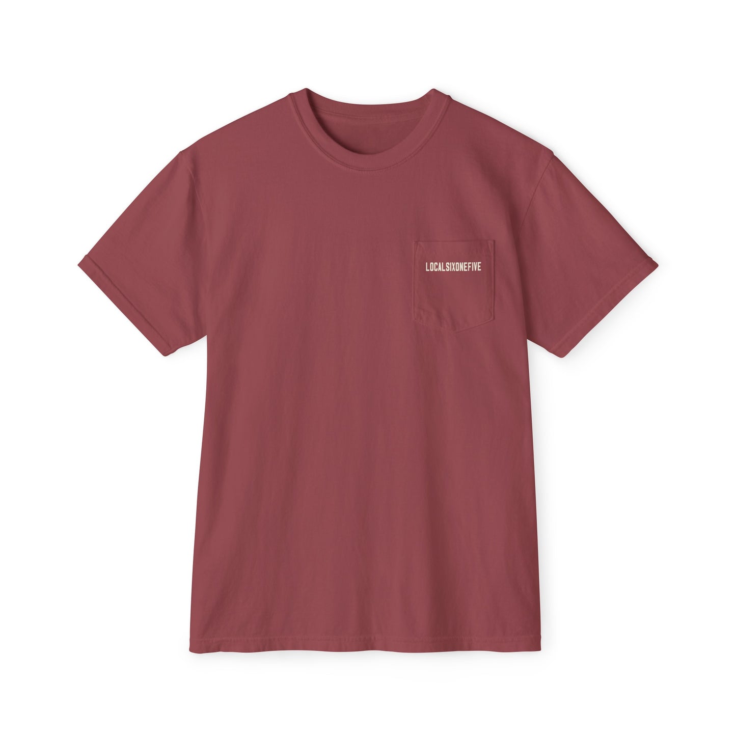 Mori Skull Pattern Unisex Garment-Dyed Pocket T-Shirt