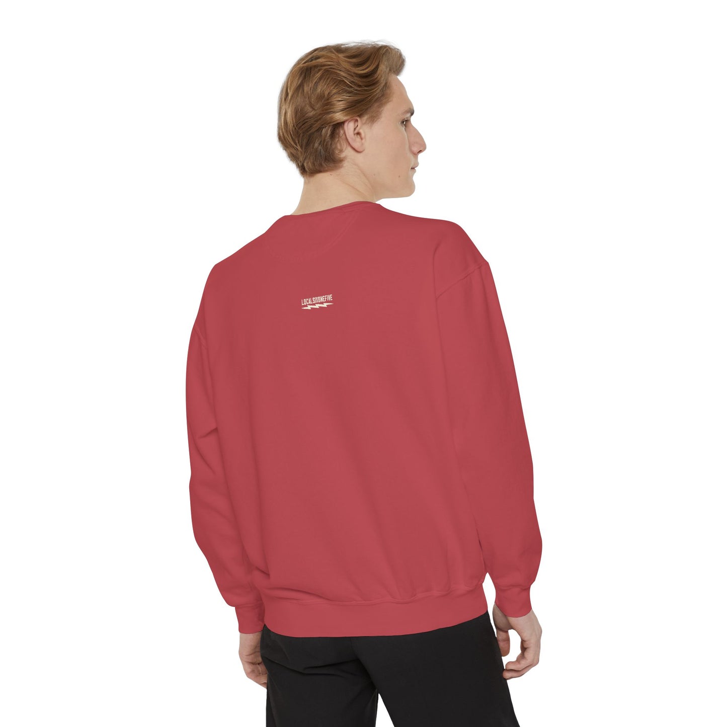 LOCAL ring logo chest Unisex Garment-Dyed Sweatshirt