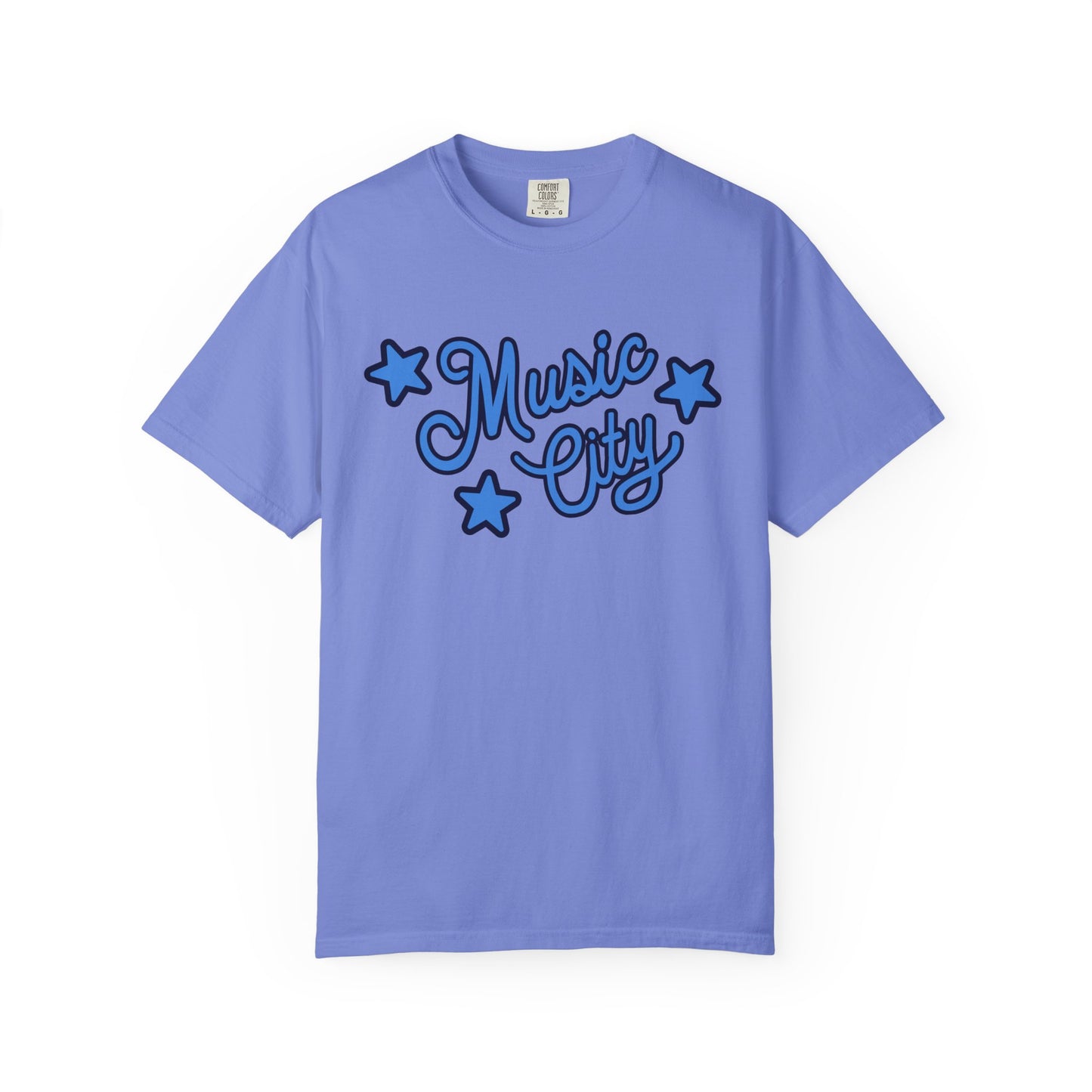 Music City Script Stars Garment-Dyed T-shirt