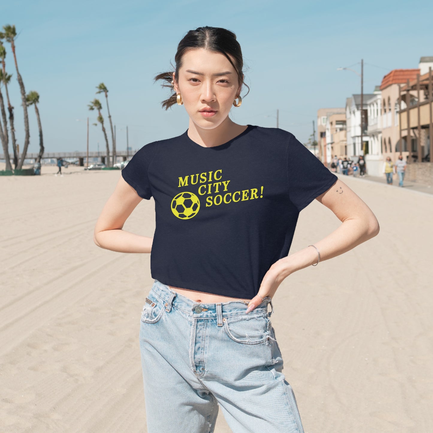 MCS! Women's Flowy Cropped Tee