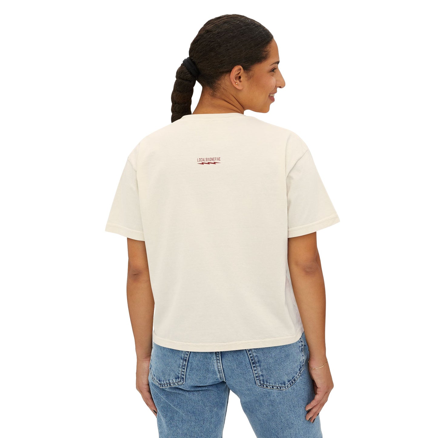 BE NICE skull Women's Boxy Tee