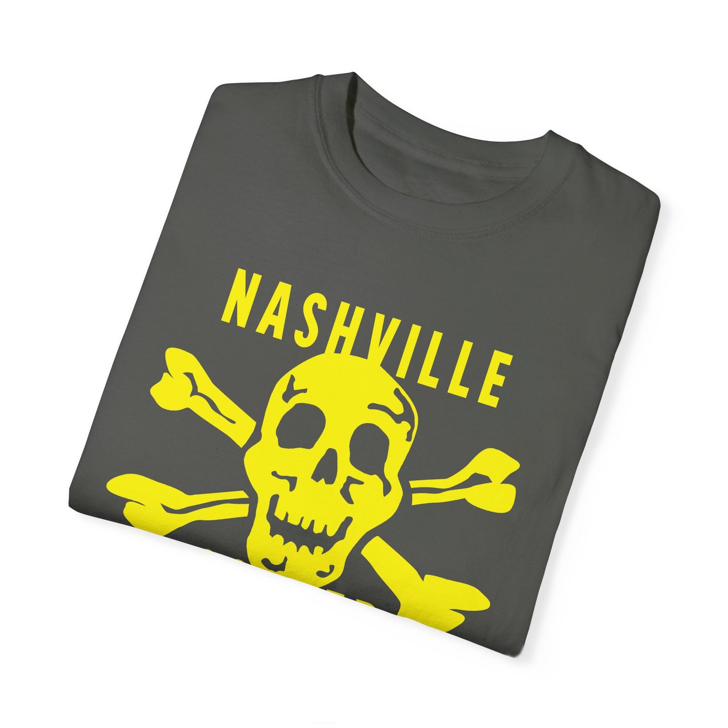 Nashville Soccer SkullXBones Garment-Dyed T-shirt