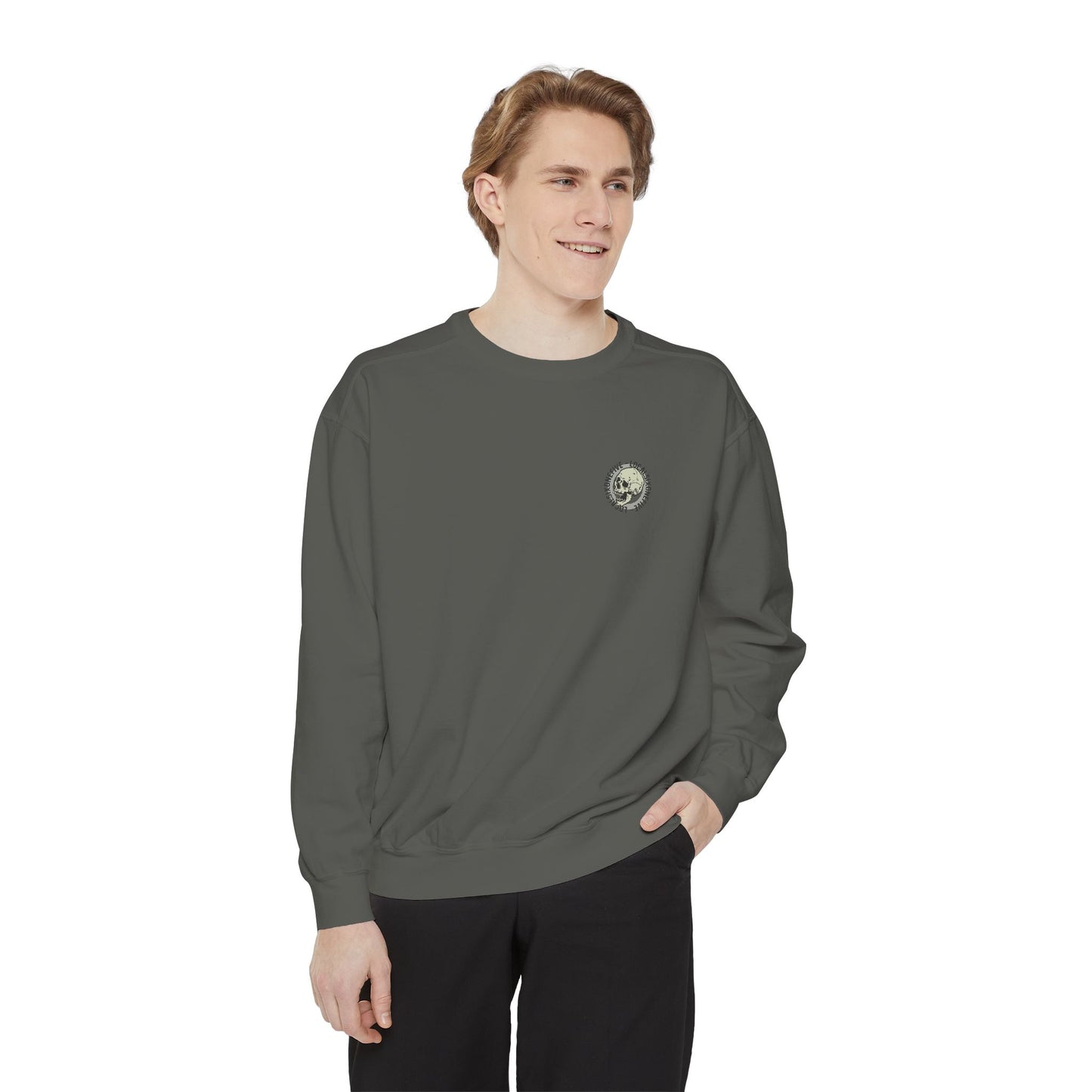 LOCAL ring logo chest Unisex Garment-Dyed Sweatshirt