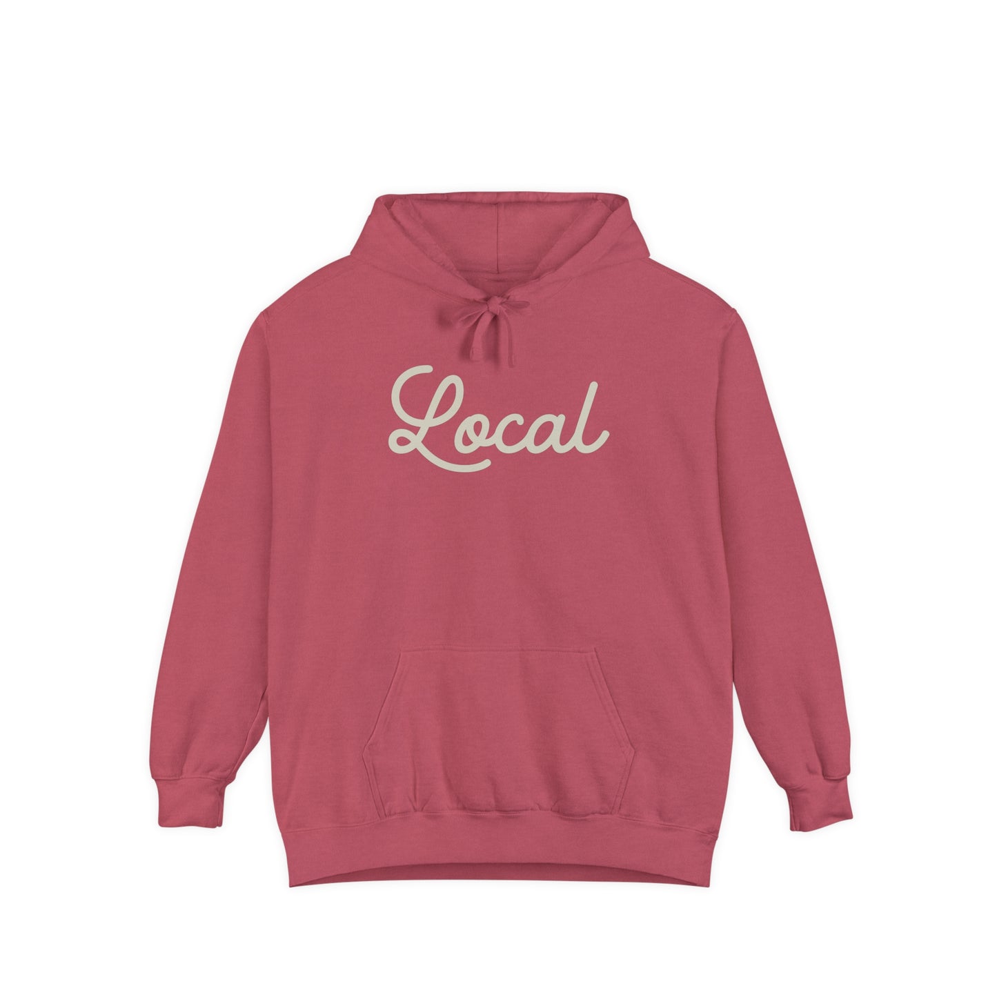 Local Script Garment-Dyed Hoodie