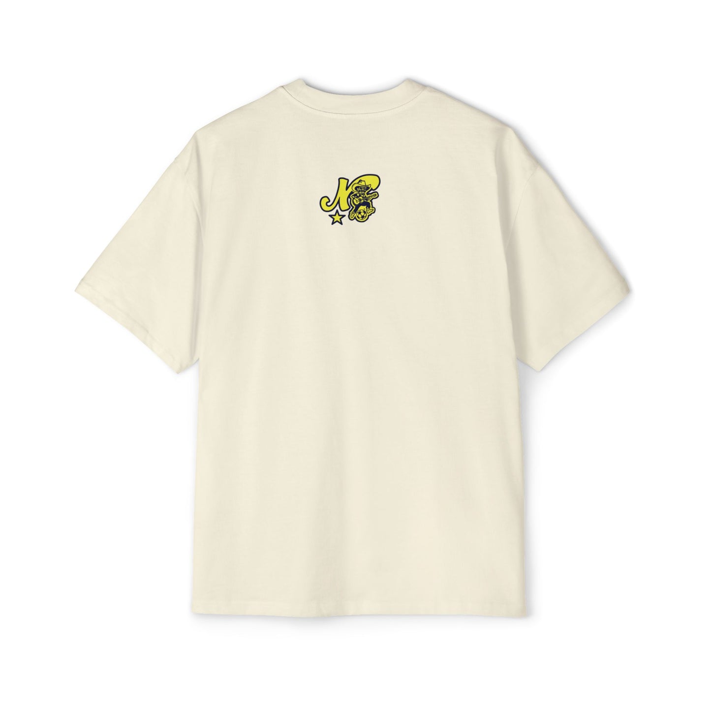 SAM Face_Nashville Soccer warp text Heavy Oversized Tee