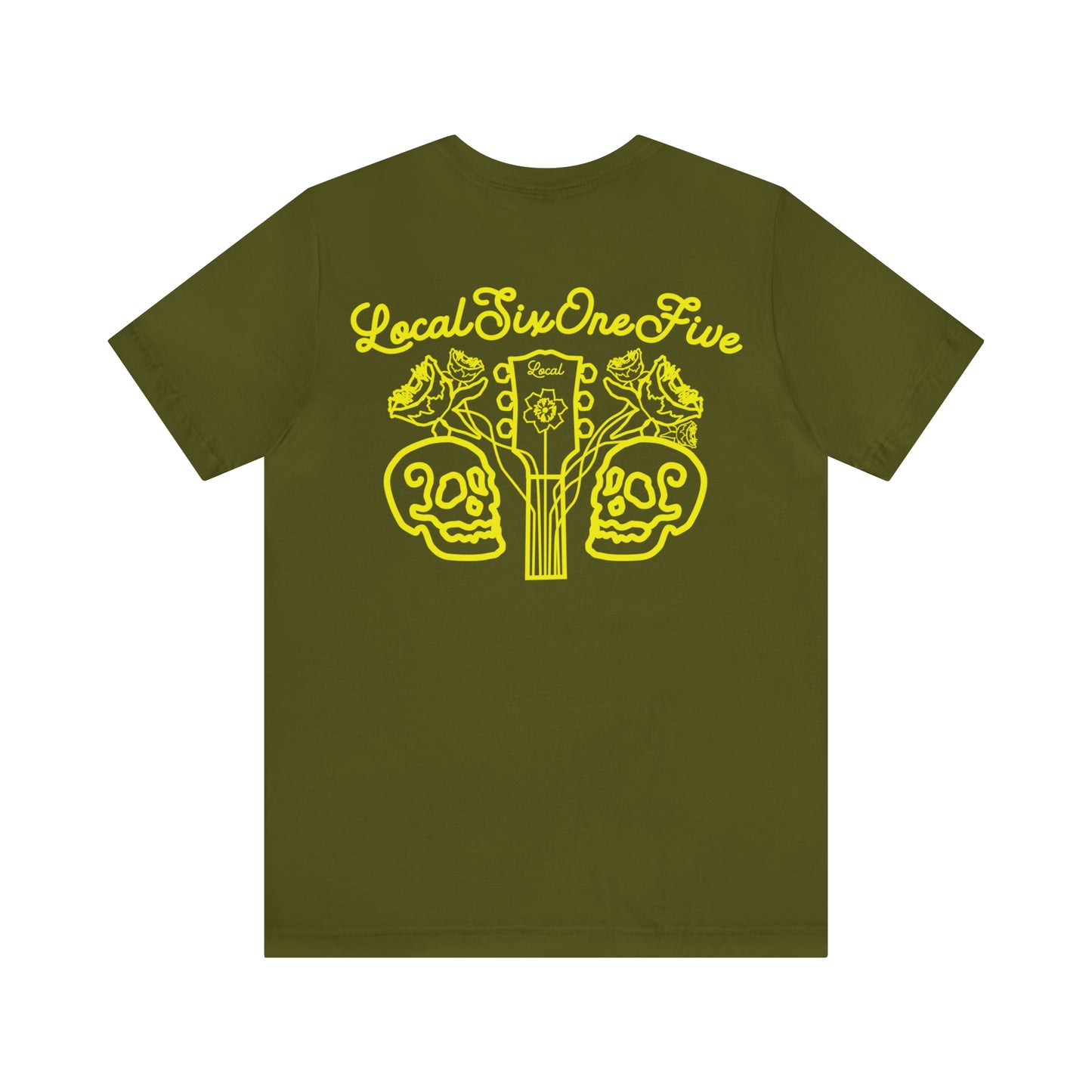 Local Skulls, Poplars, & Guitars Unisex Tee