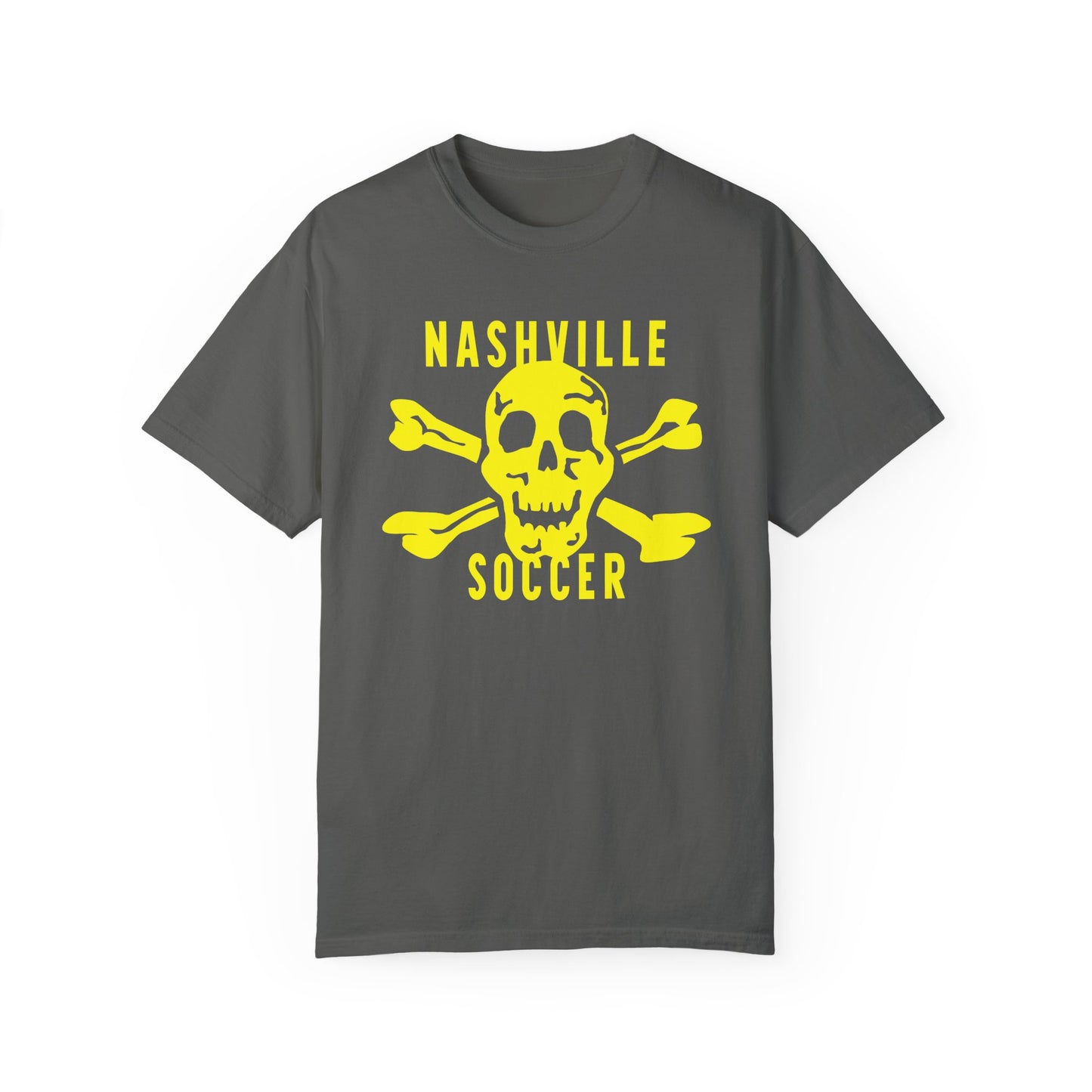 Nashville Soccer SkullXBones Garment-Dyed T-shirt