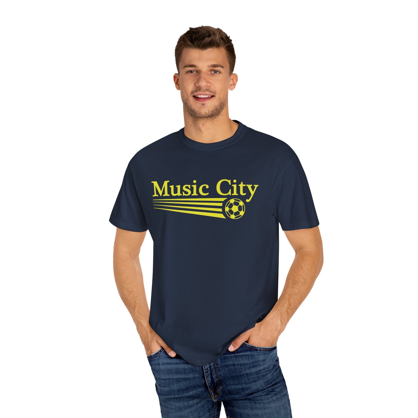 Music City 90s streak Unisex Garment-Dyed T-shirt