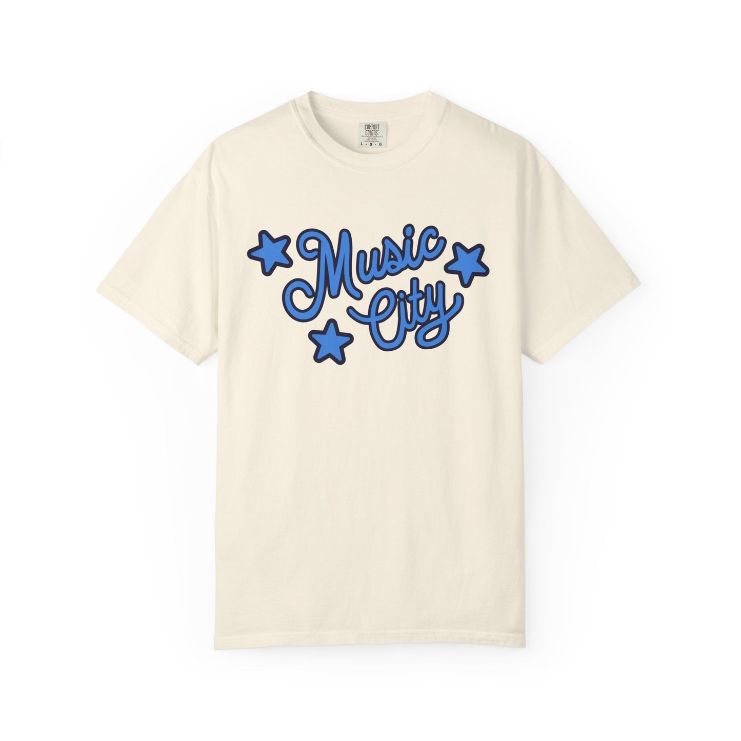 Music City Script Stars Garment-Dyed T-shirt