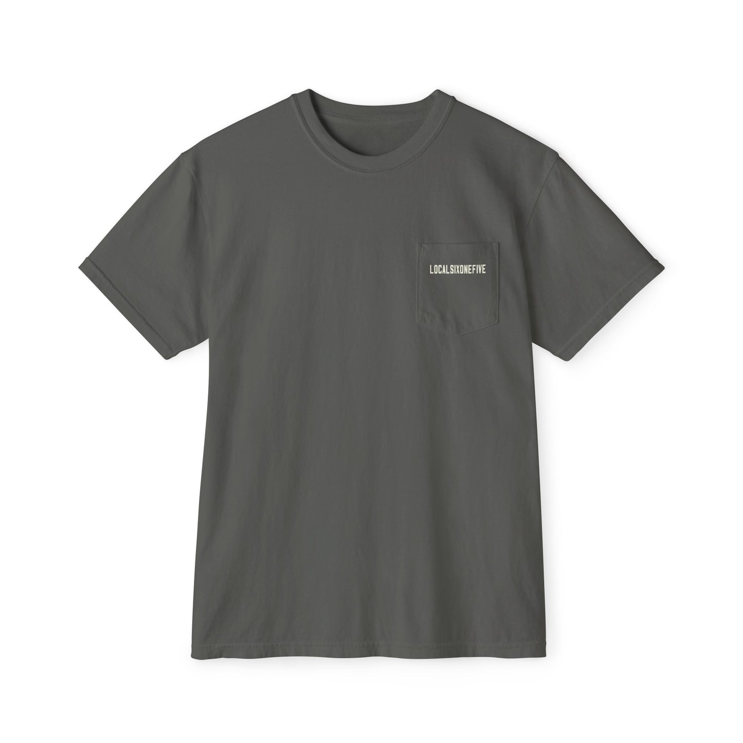 Mori Skull Pattern Unisex Garment-Dyed Pocket T-Shirt
