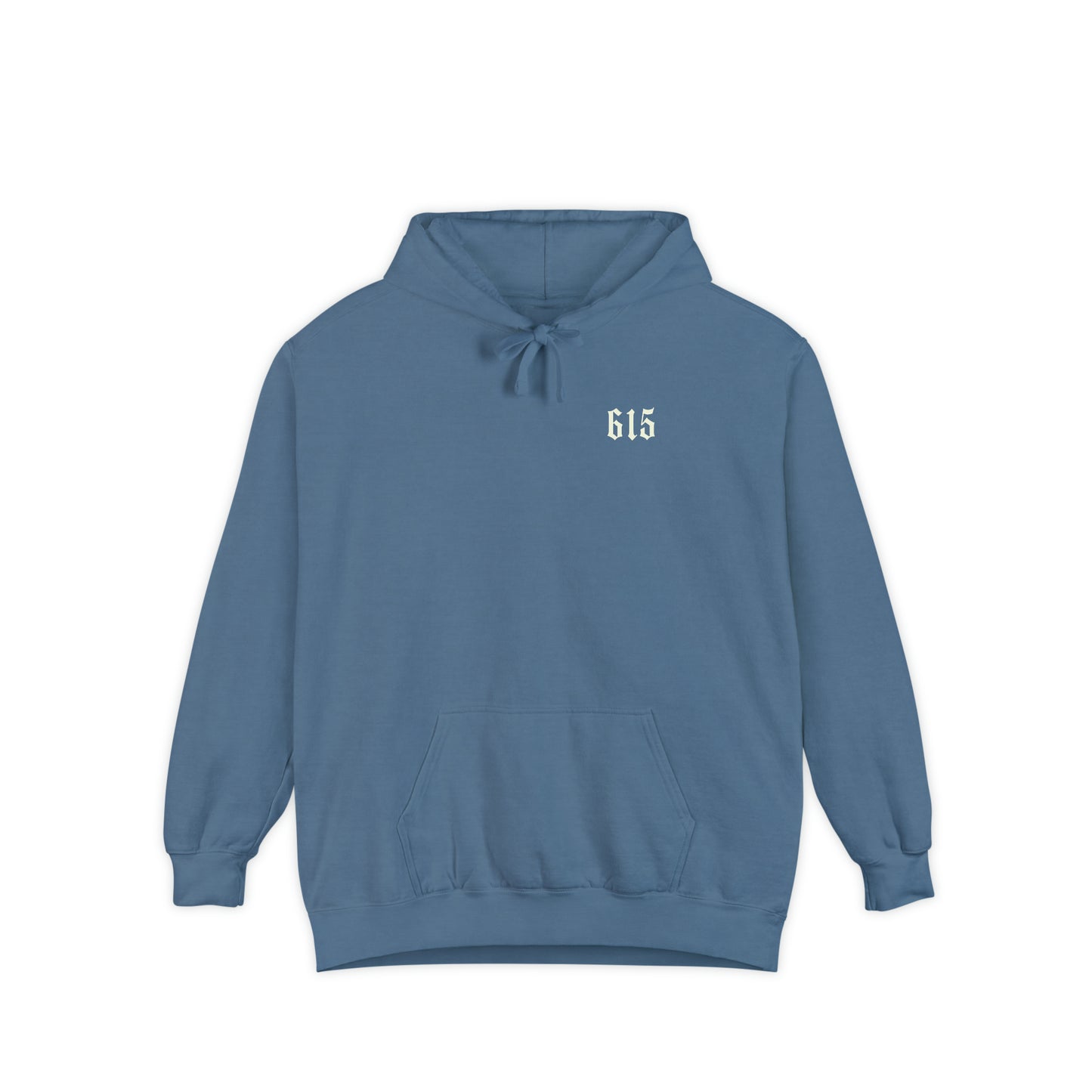 615 City Skull Unisex Garment-Dyed Hoodie