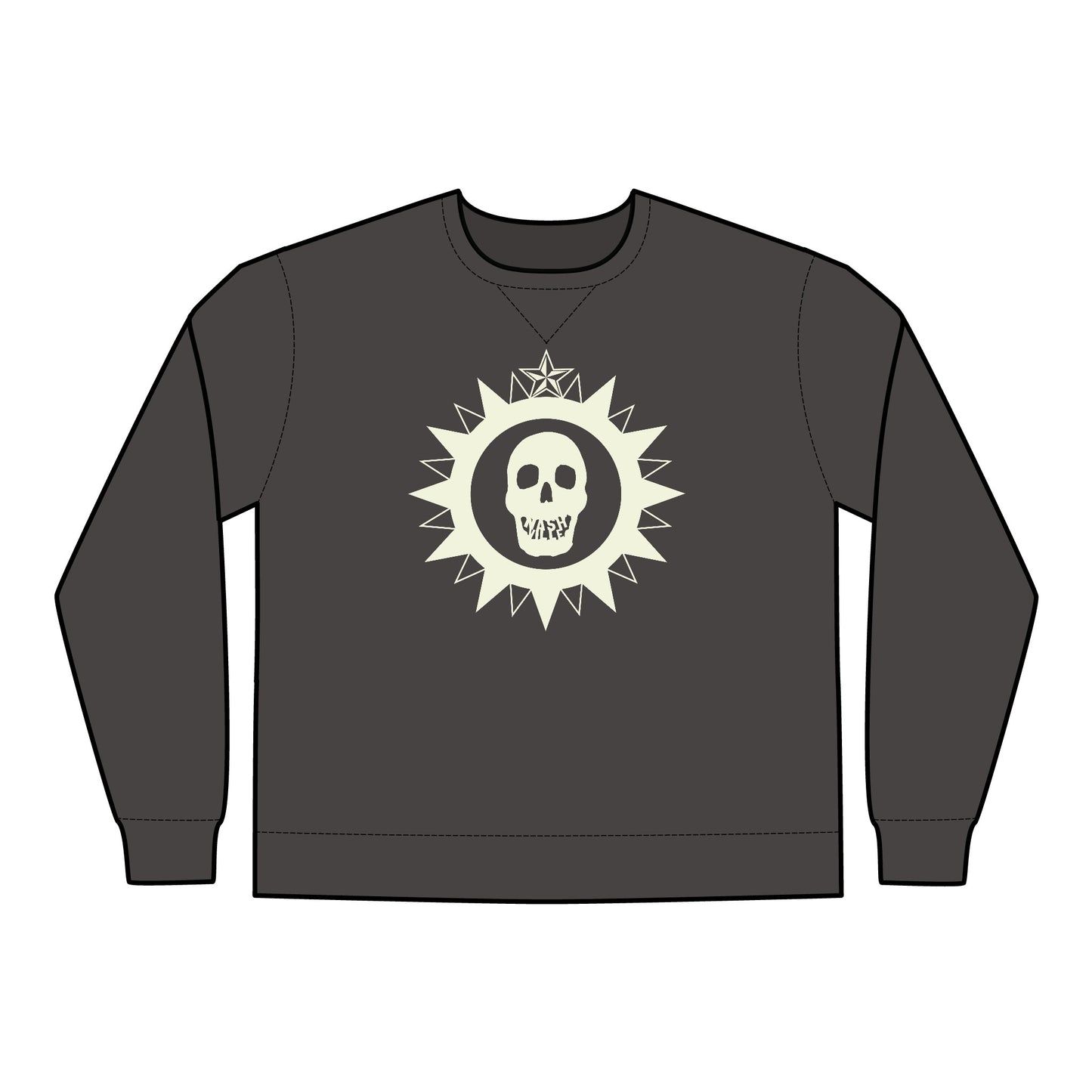 City Seal Skull ComfortWash® Garment Dyed Crewneck Sweatshirt