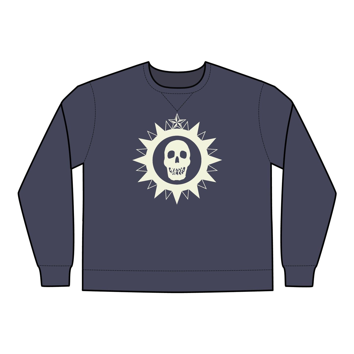 City Seal Skull ComfortWash® Garment Dyed Crewneck Sweatshirt