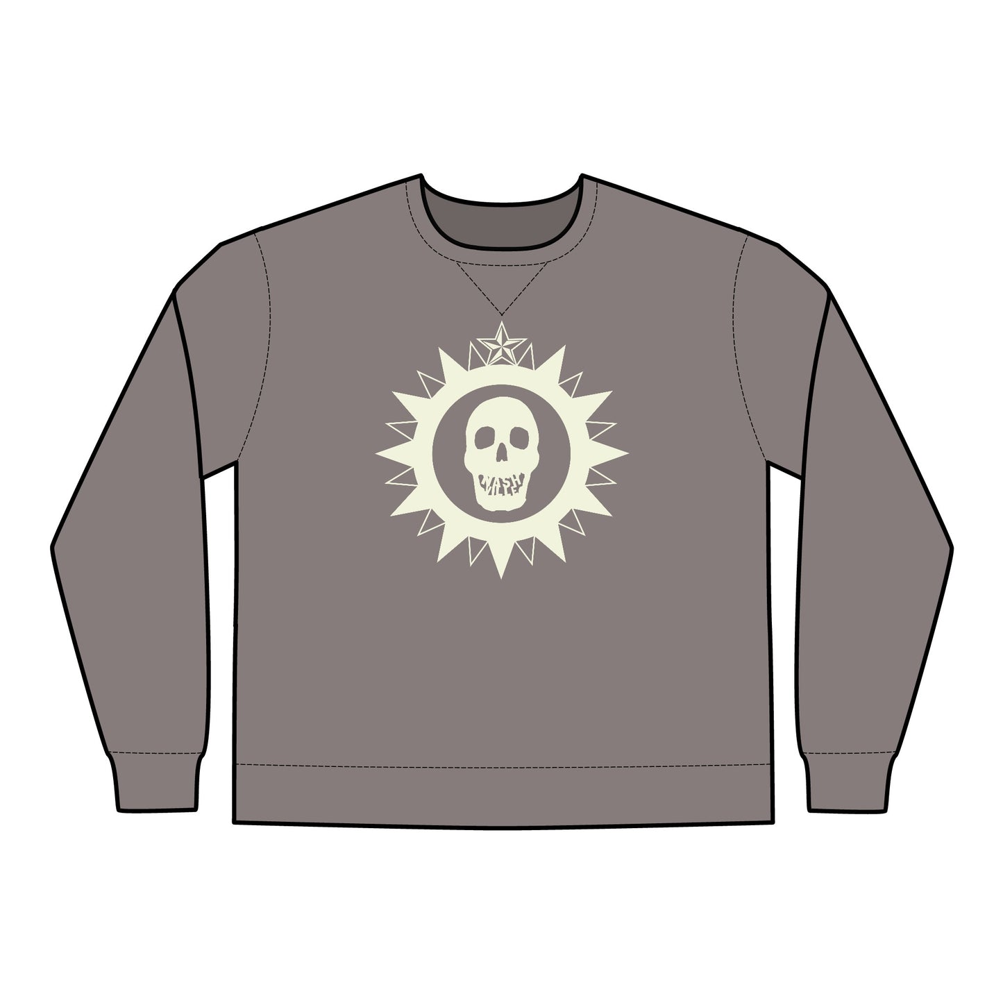 City Seal Skull ComfortWash® Garment Dyed Crewneck Sweatshirt