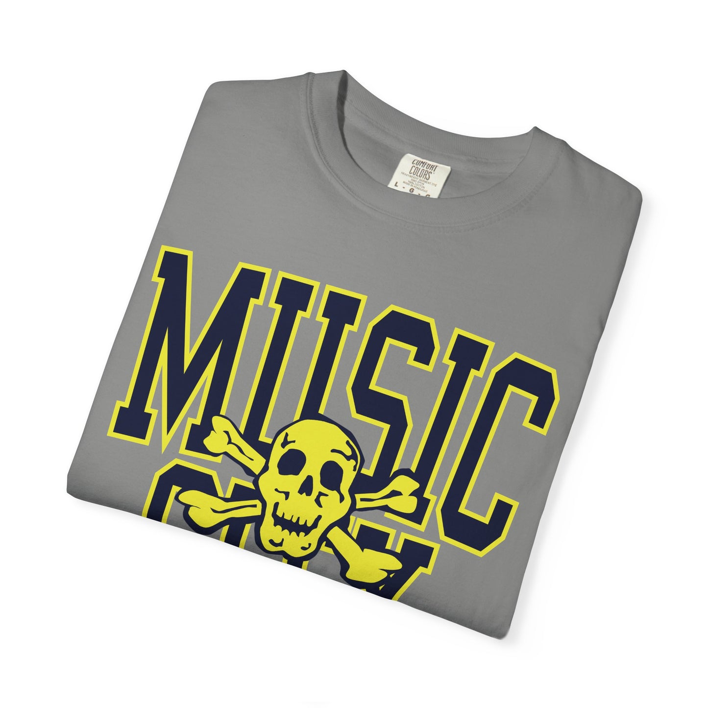 MUSIC CITY tall SKULL Garment-Dyed T-shirt