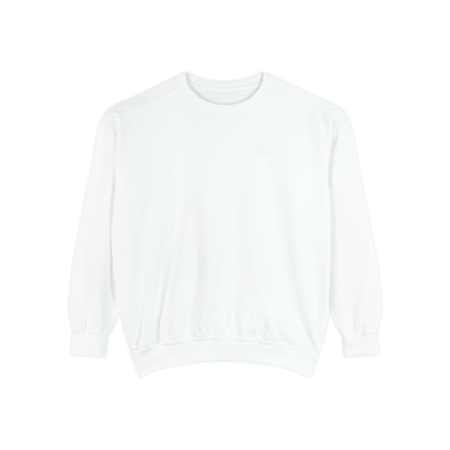 Local Script Understated Garment-Dyed Sweatshirt