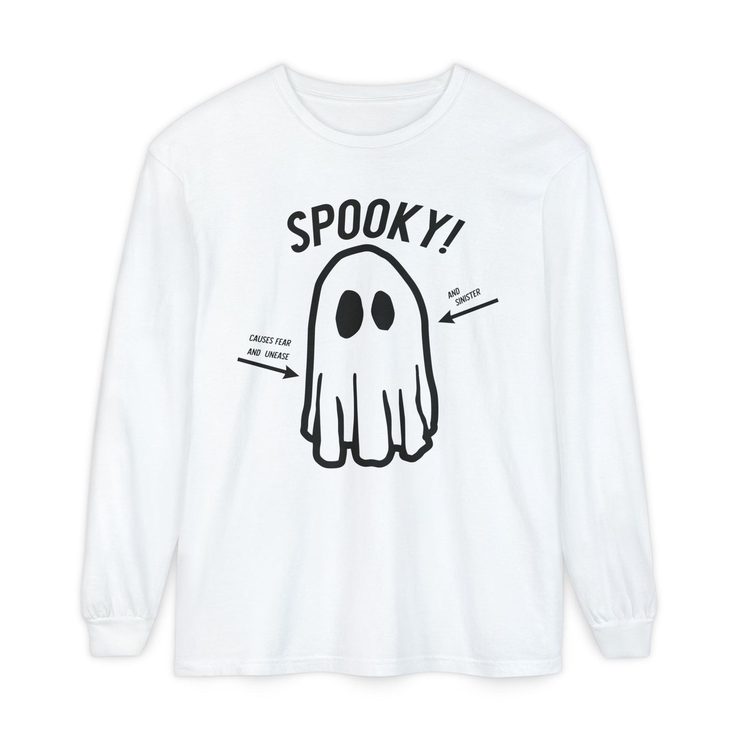and Sinister Unisex Garment-dyed Long Sleeve T-Shirt