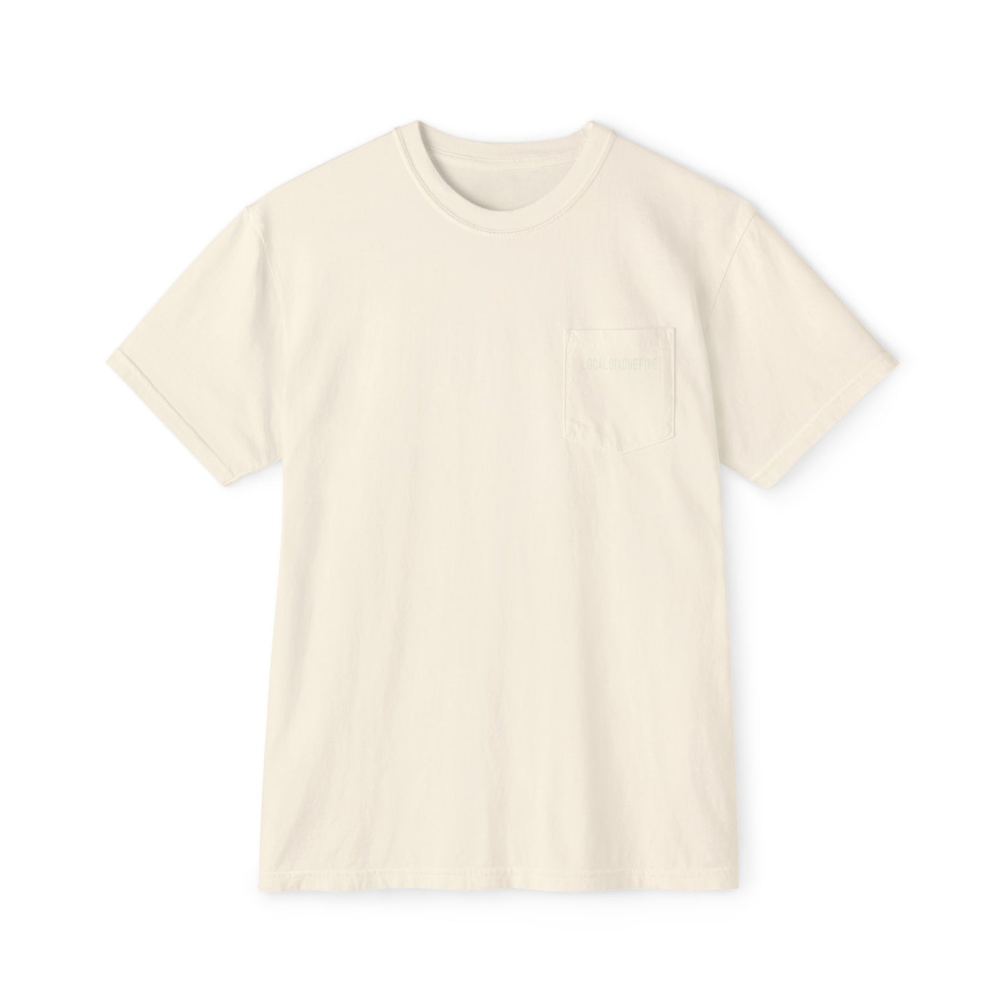 Mori Skull Pattern Unisex Garment-Dyed Pocket T-Shirt