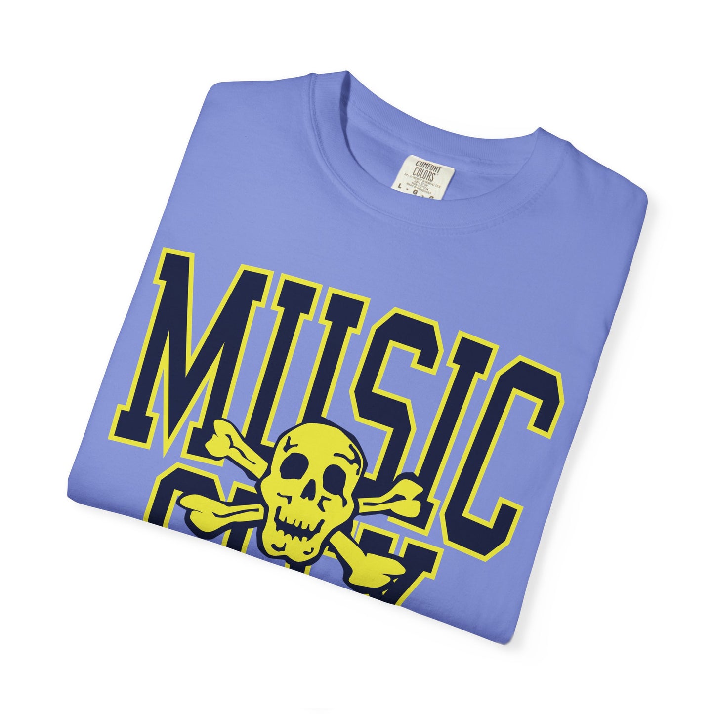 MUSIC CITY tall SKULL Garment-Dyed T-shirt
