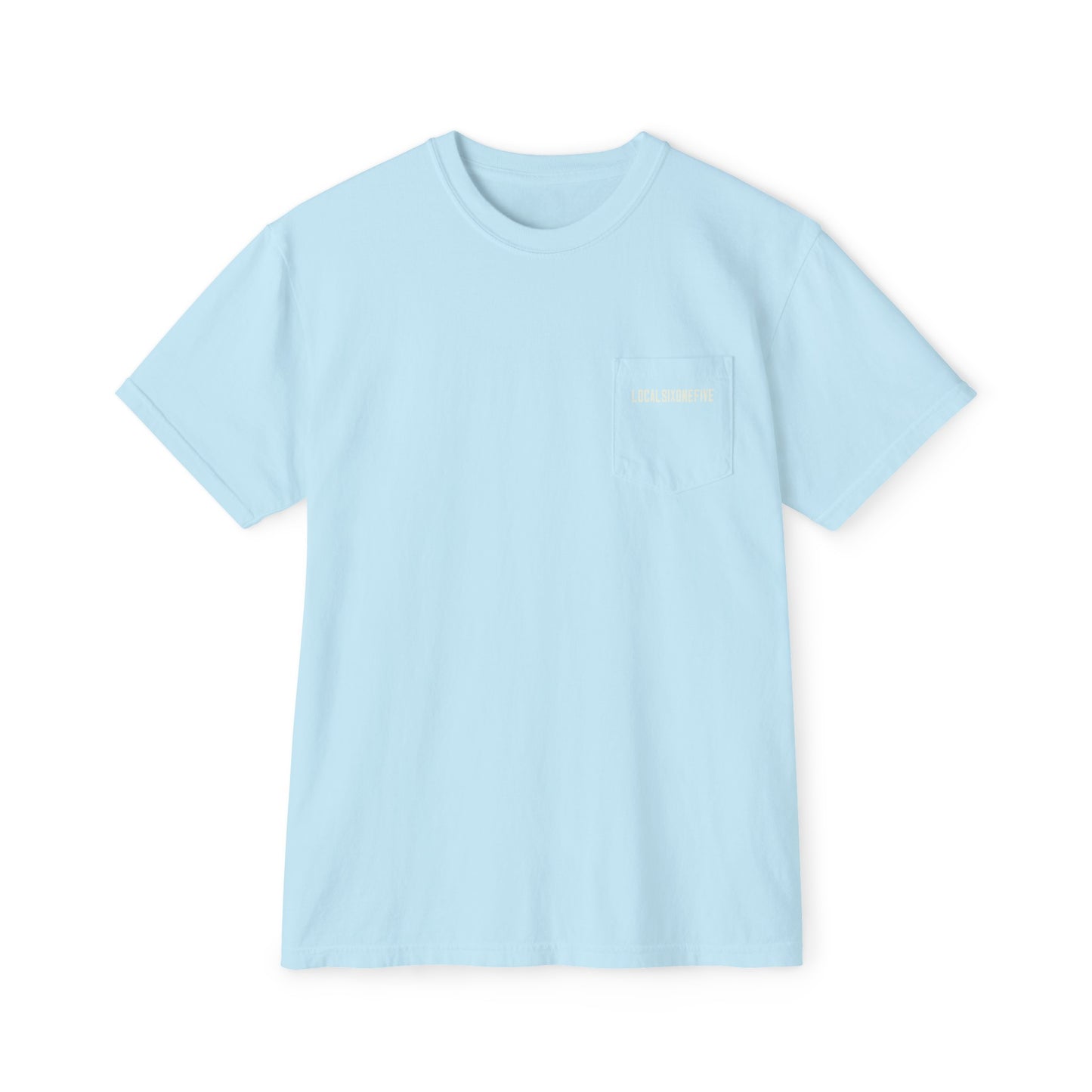Mori Skull Pattern Unisex Garment-Dyed Pocket T-Shirt