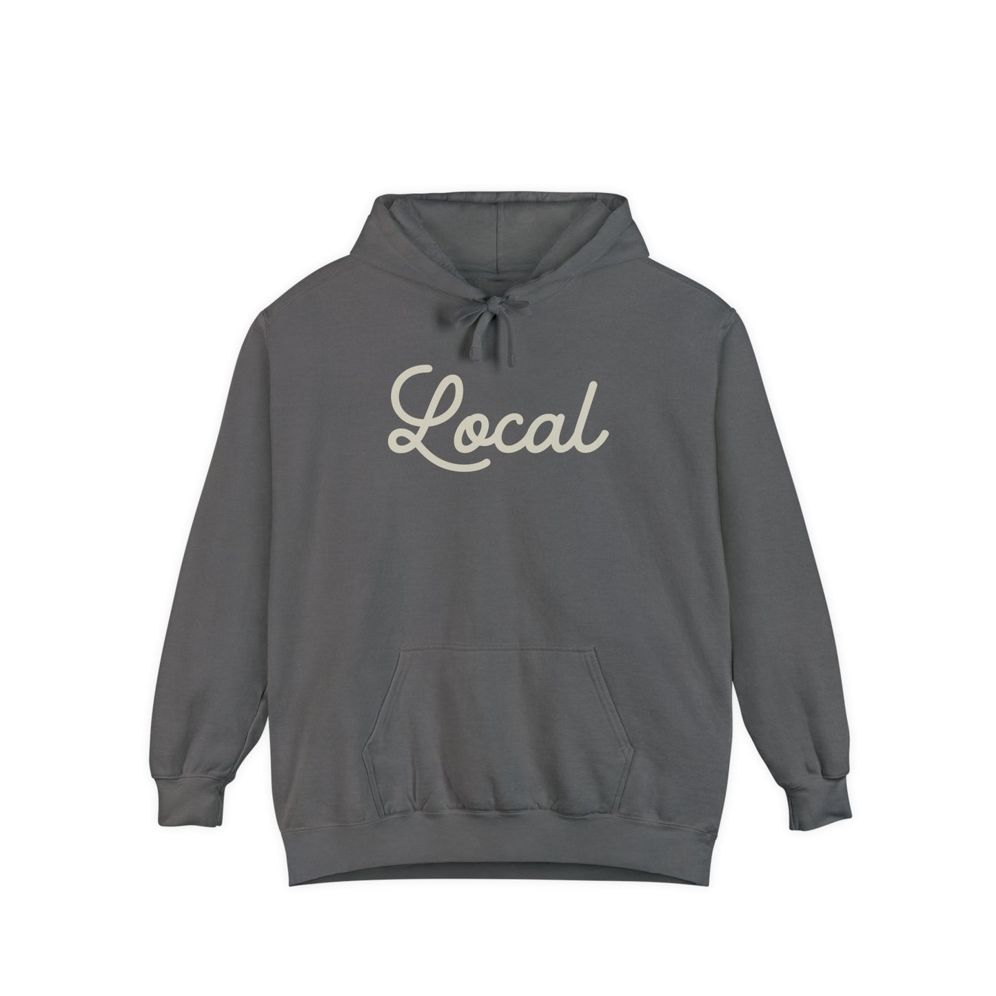 Local Script Garment-Dyed Hoodie