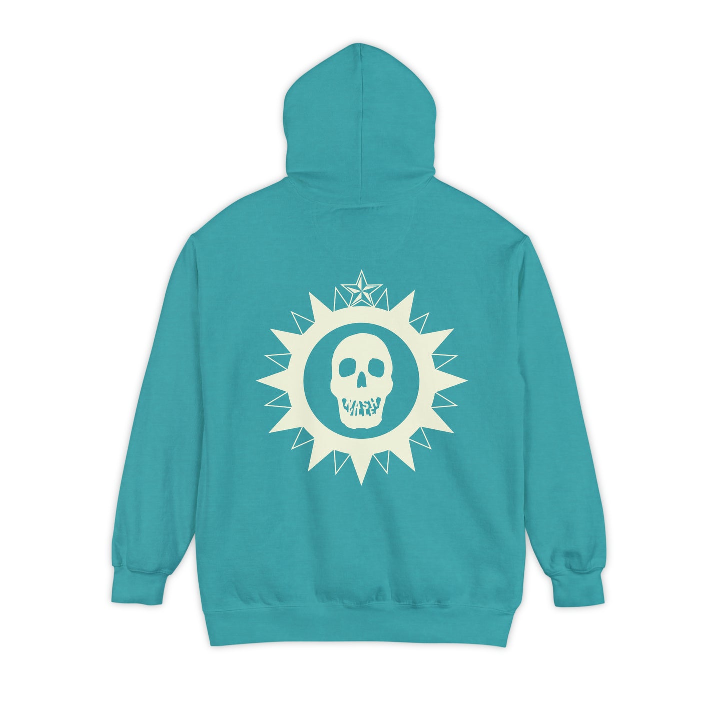 615 City Skull Unisex Garment-Dyed Hoodie
