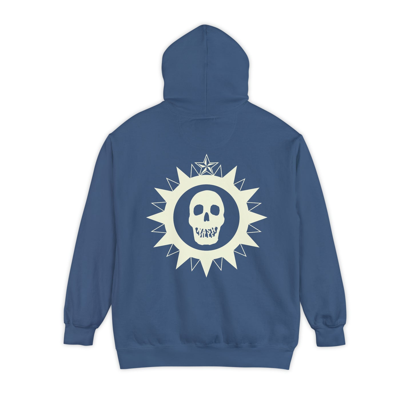 615 City Skull Unisex Garment-Dyed Hoodie