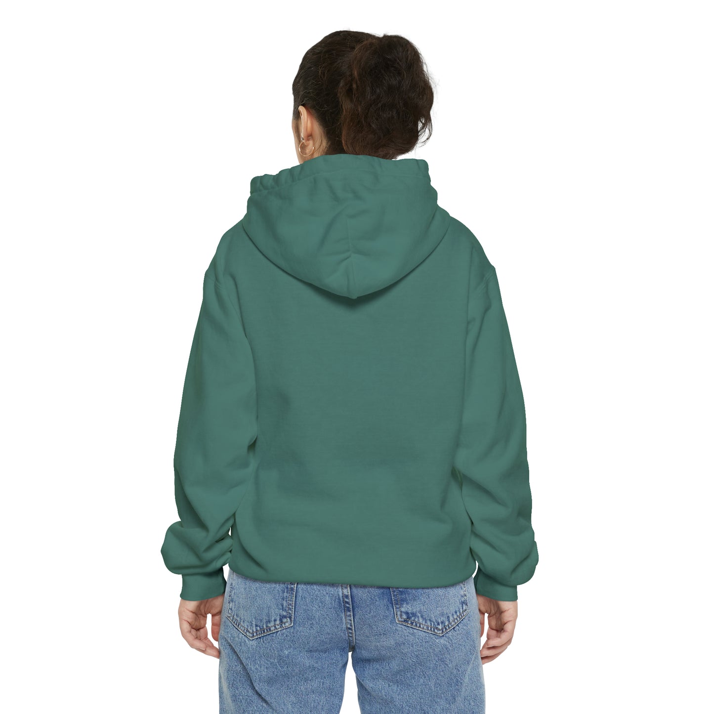 Local Block Chest Mori Skull Garment-Dyed Hoodie