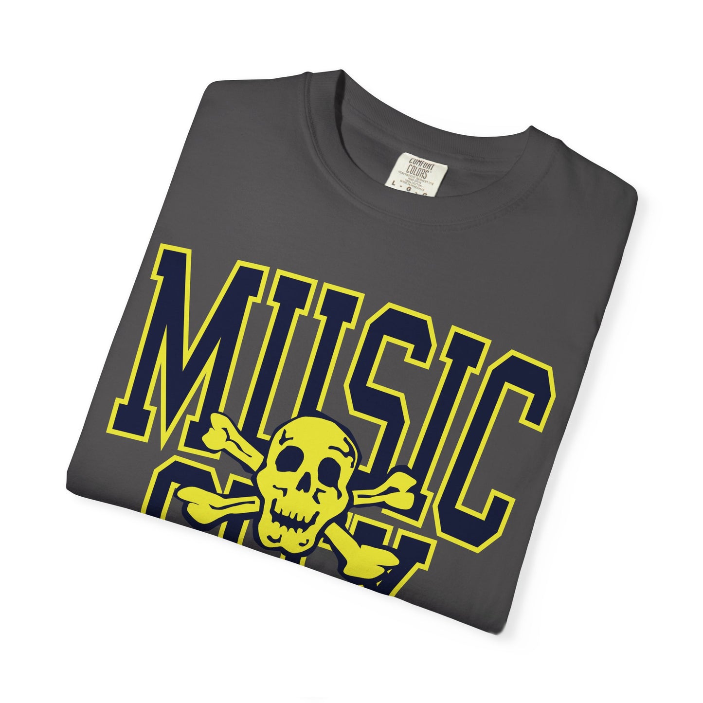 MUSIC CITY tall SKULL Garment-Dyed T-shirt