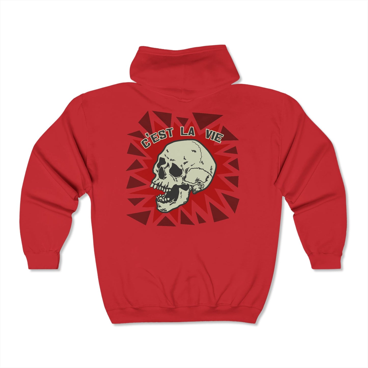 C'est la vie Blast Skull graphic Heavy Blend™ Full Zip Hooded Sweatshirt