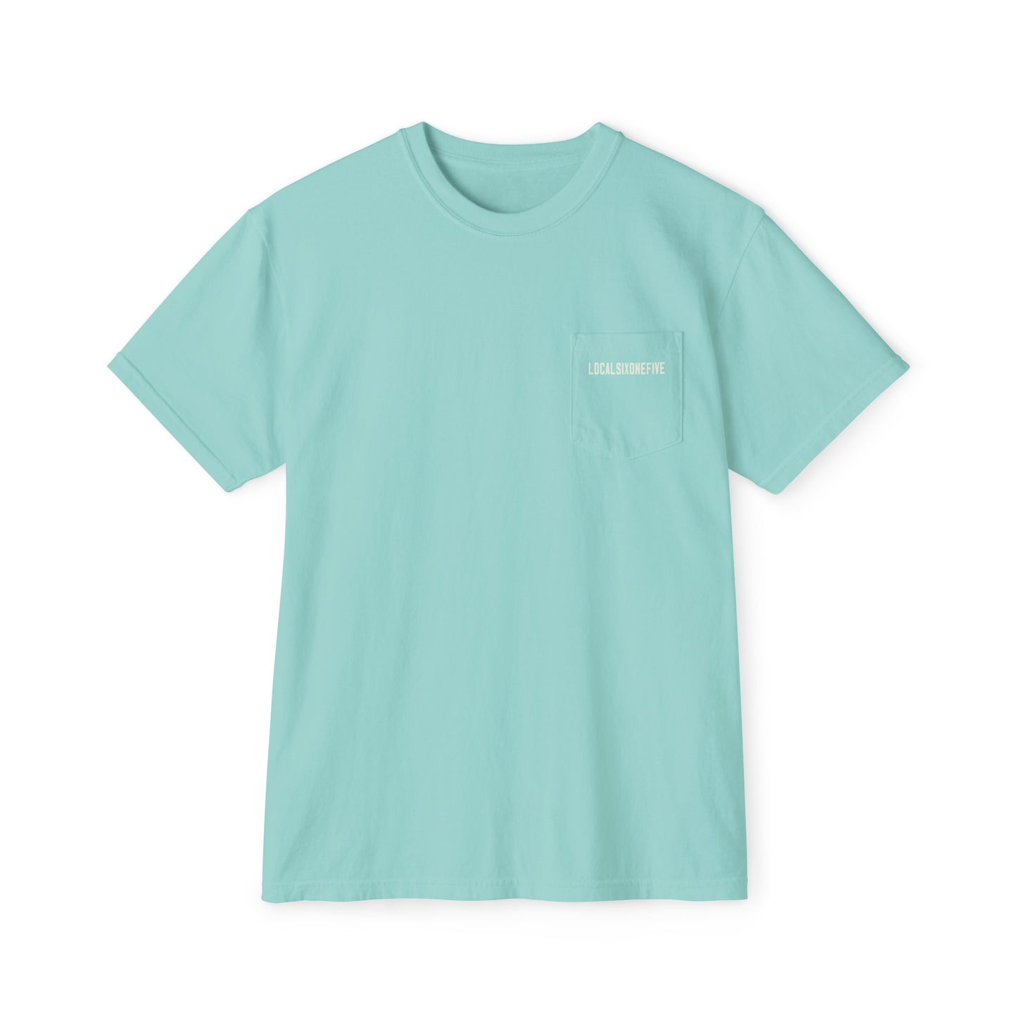 Mori Skull Pattern Unisex Garment-Dyed Pocket T-Shirt