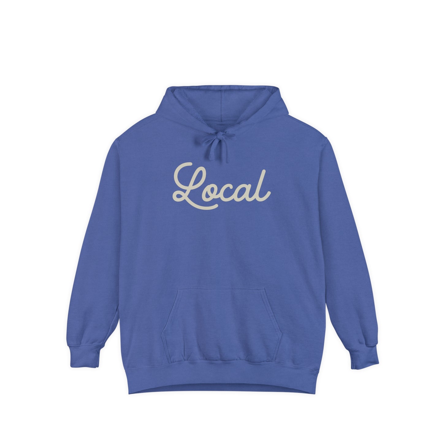 Local Script Garment-Dyed Hoodie