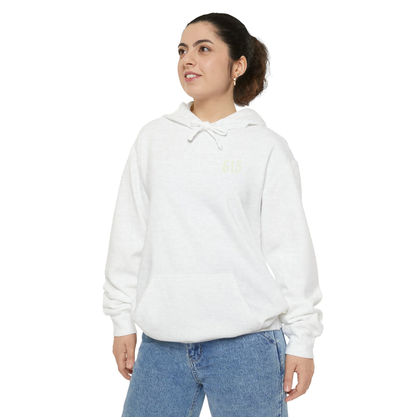 615 City Skull Unisex Garment-Dyed Hoodie