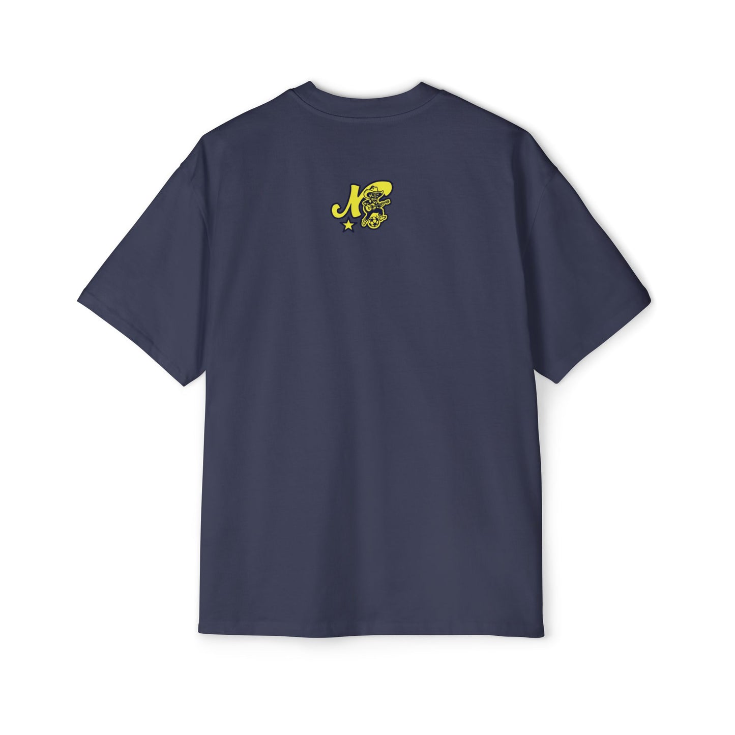 SAM Face_Nashville Soccer warp text Heavy Oversized Tee