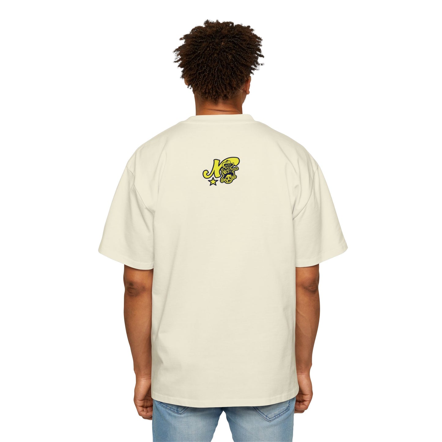 SAM Face_Nashville Soccer warp text Heavy Oversized Tee