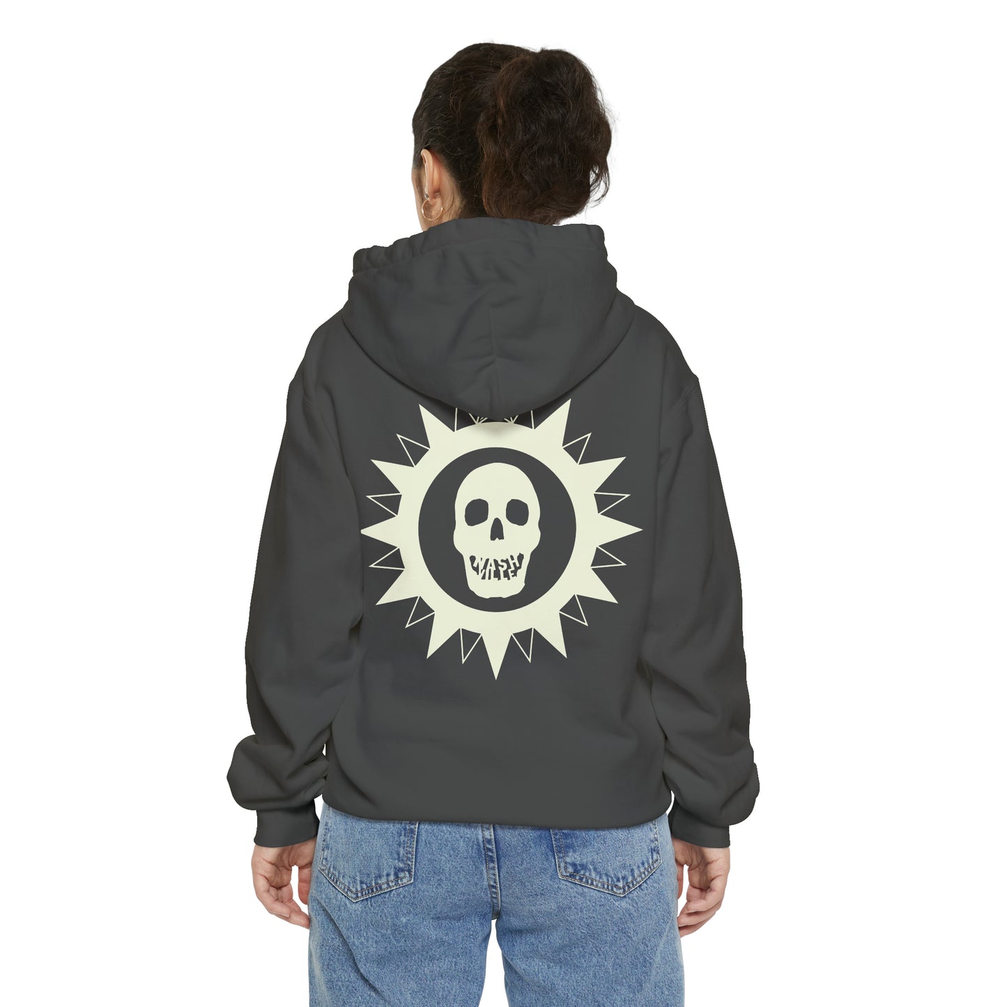 615 City Skull Unisex Garment-Dyed Hoodie