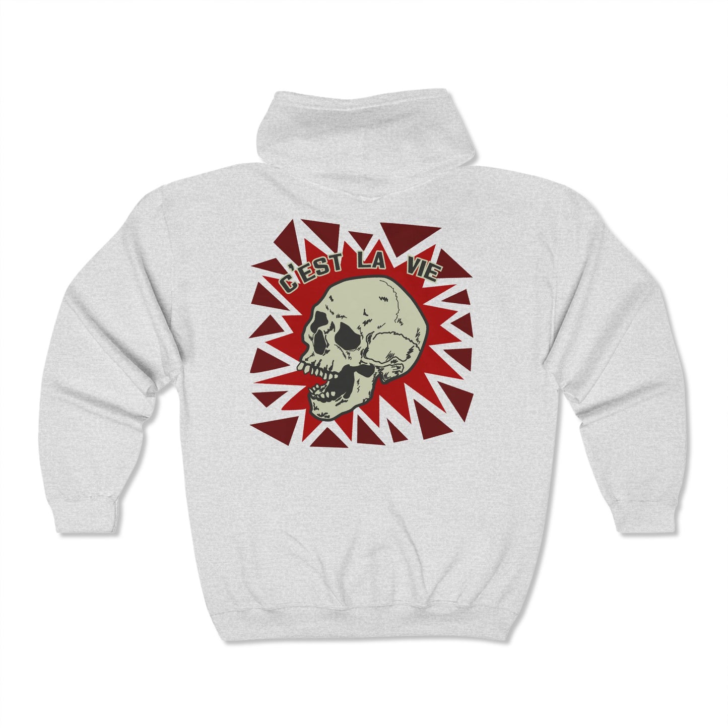 C'est la vie Blast Skull graphic Heavy Blend™ Full Zip Hooded Sweatshirt