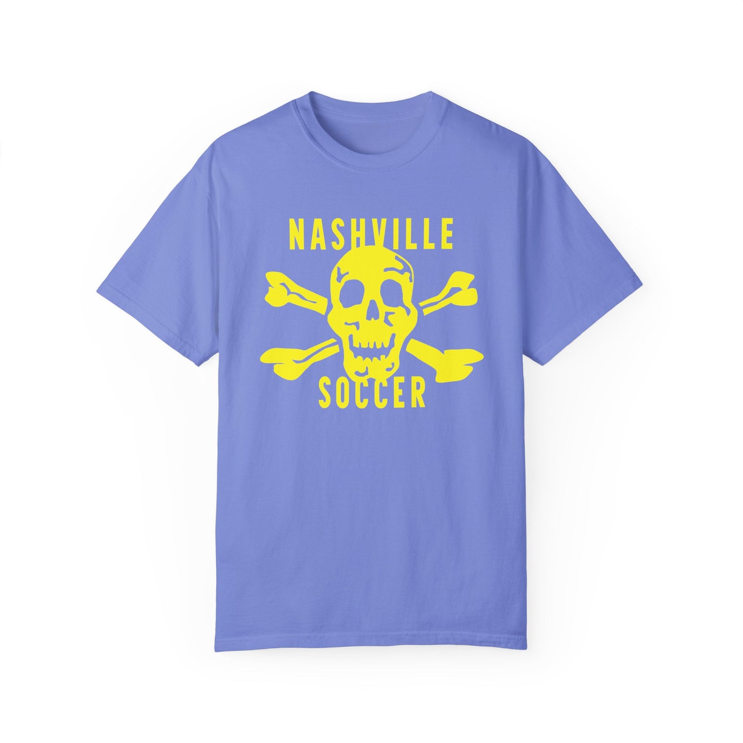 Nashville Soccer SkullXBones Garment-Dyed T-shirt