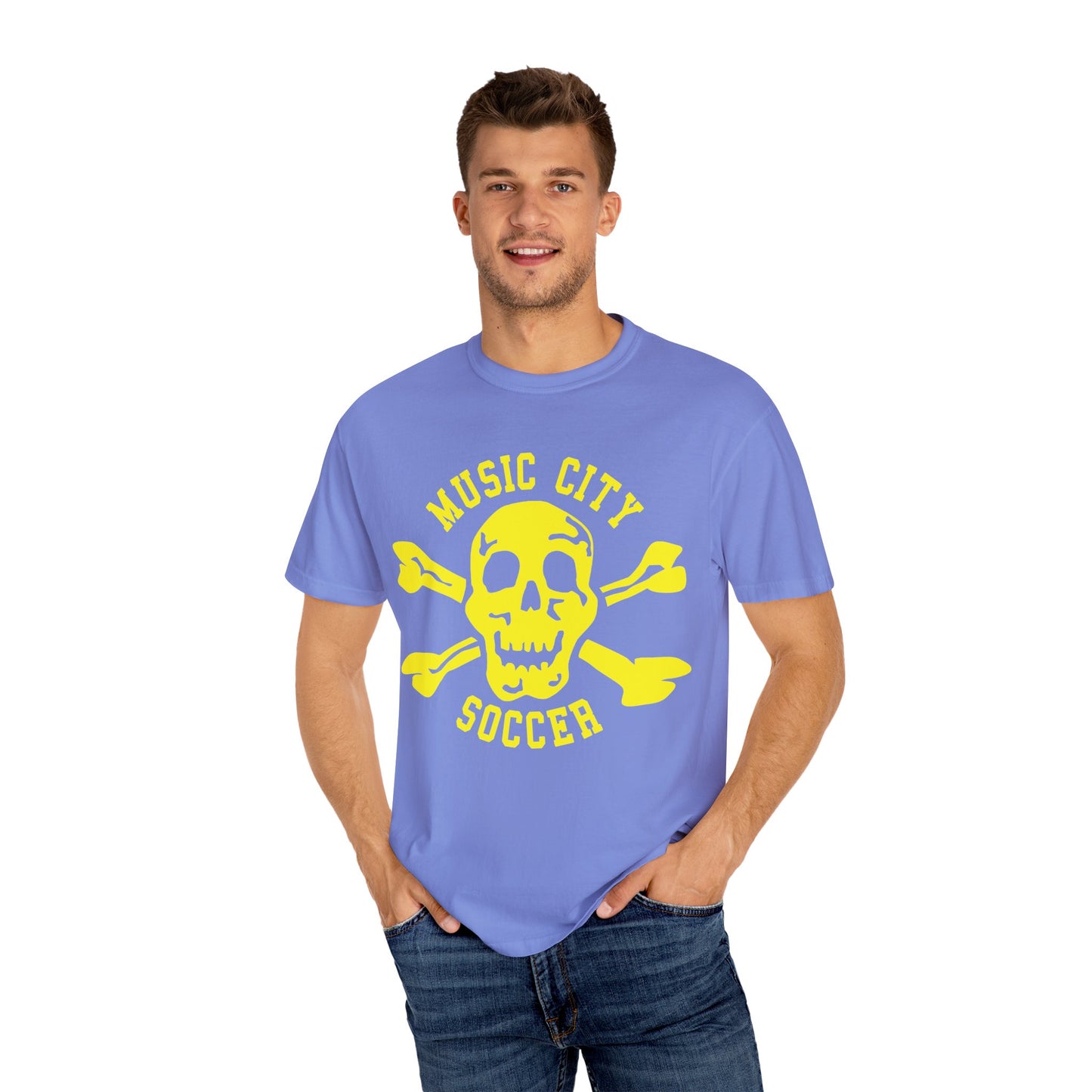 Music City Soccer XBones Unisex Garment-Dyed T-shirt