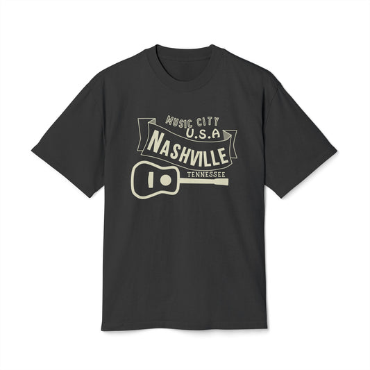 Vintage Music City Unisex Heavy Faded Tee