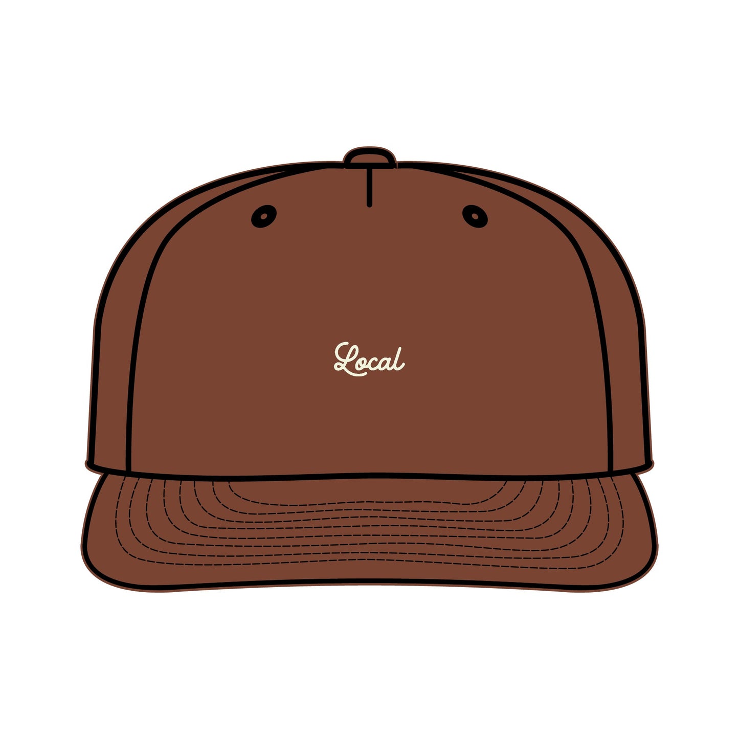 Local Small Script Surf Cap