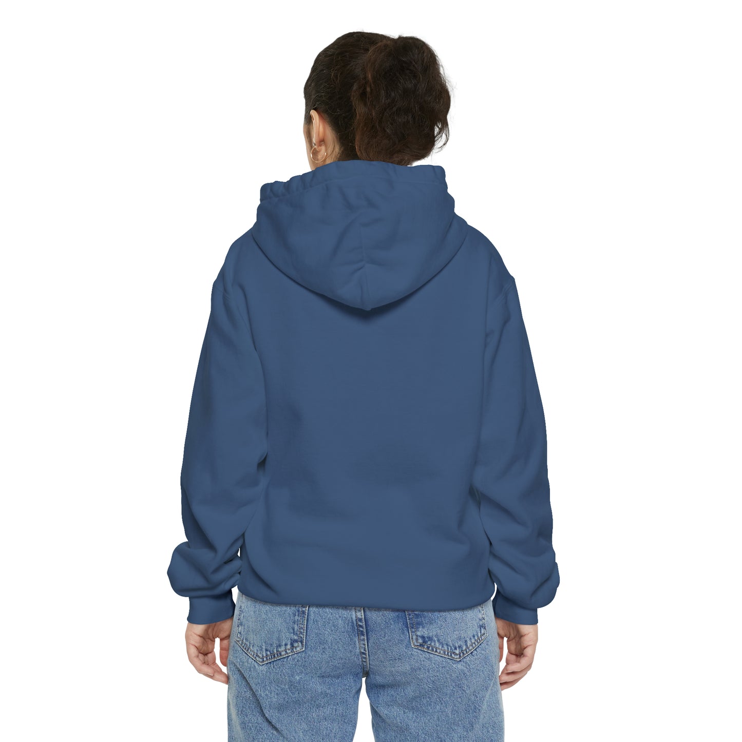 Local Block Chest Mori Skull Garment-Dyed Hoodie