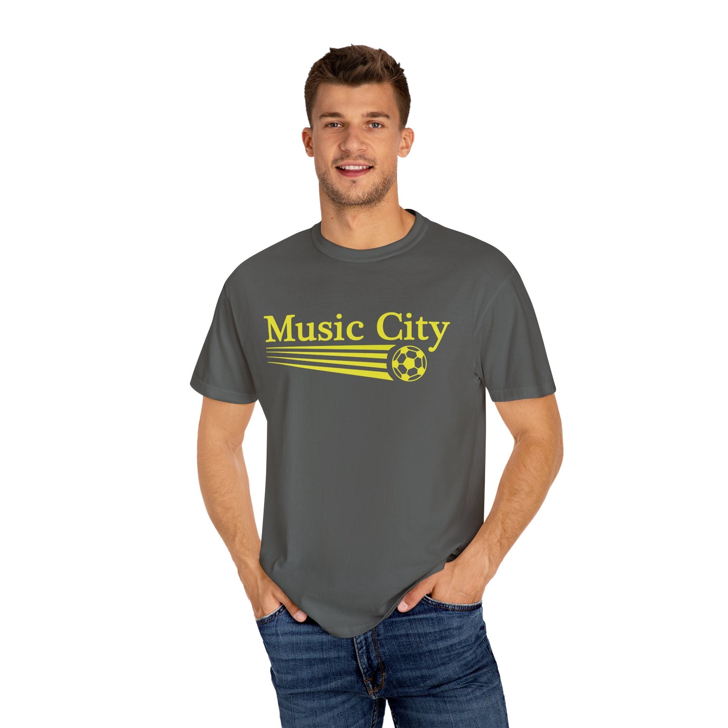 Music City 90s streak Unisex Garment-Dyed T-shirt