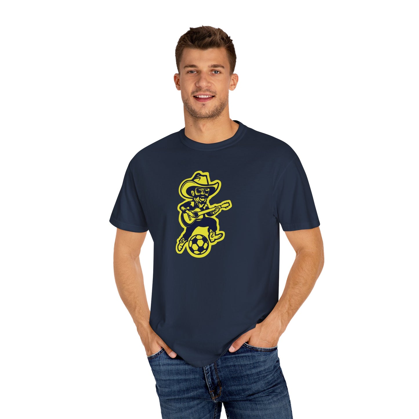 SCORCHIN SAM Unisex Garment-Dyed T-shirt_NAVY