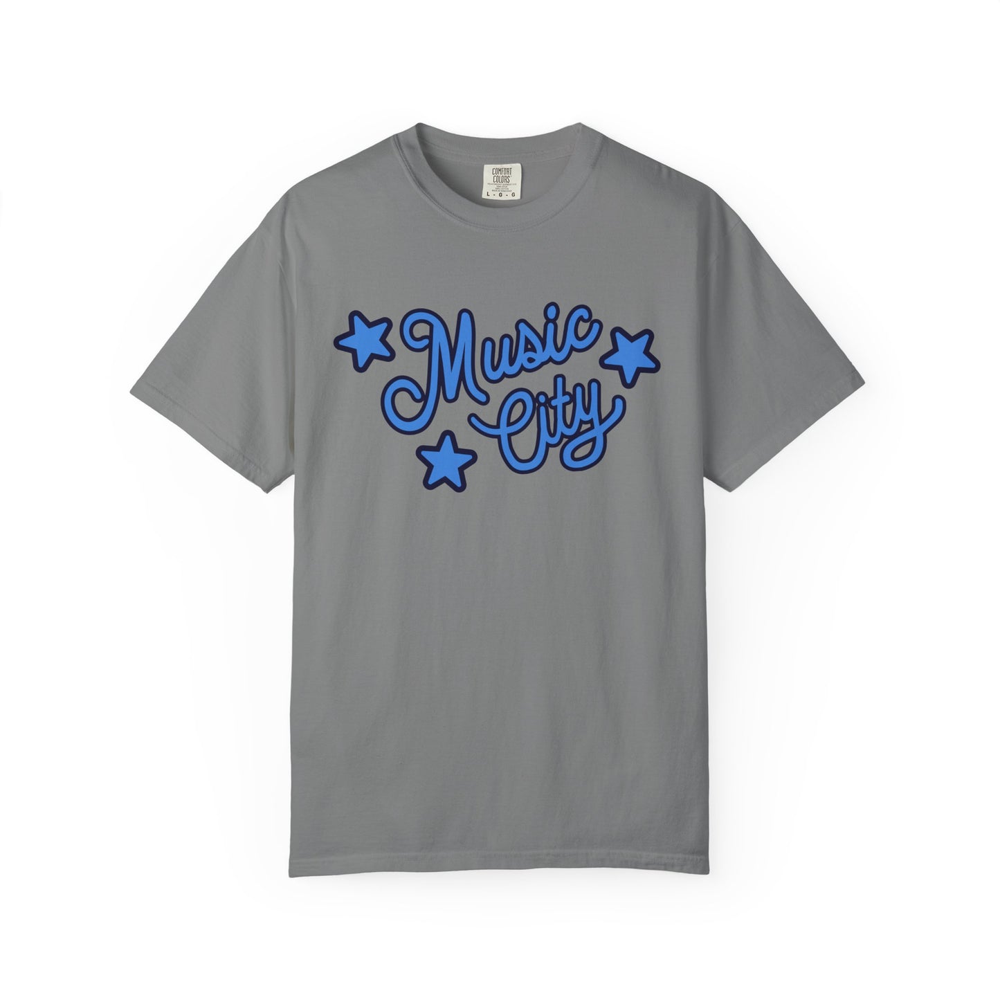 Music City Script Stars Garment-Dyed T-shirt