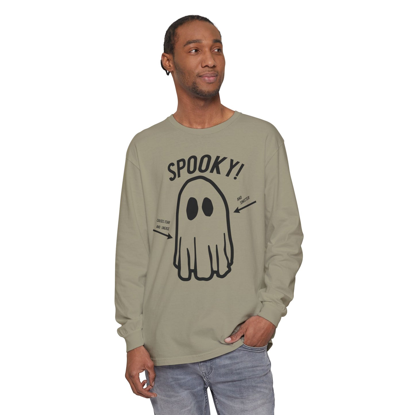 and Sinister Unisex Garment-dyed Long Sleeve T-Shirt
