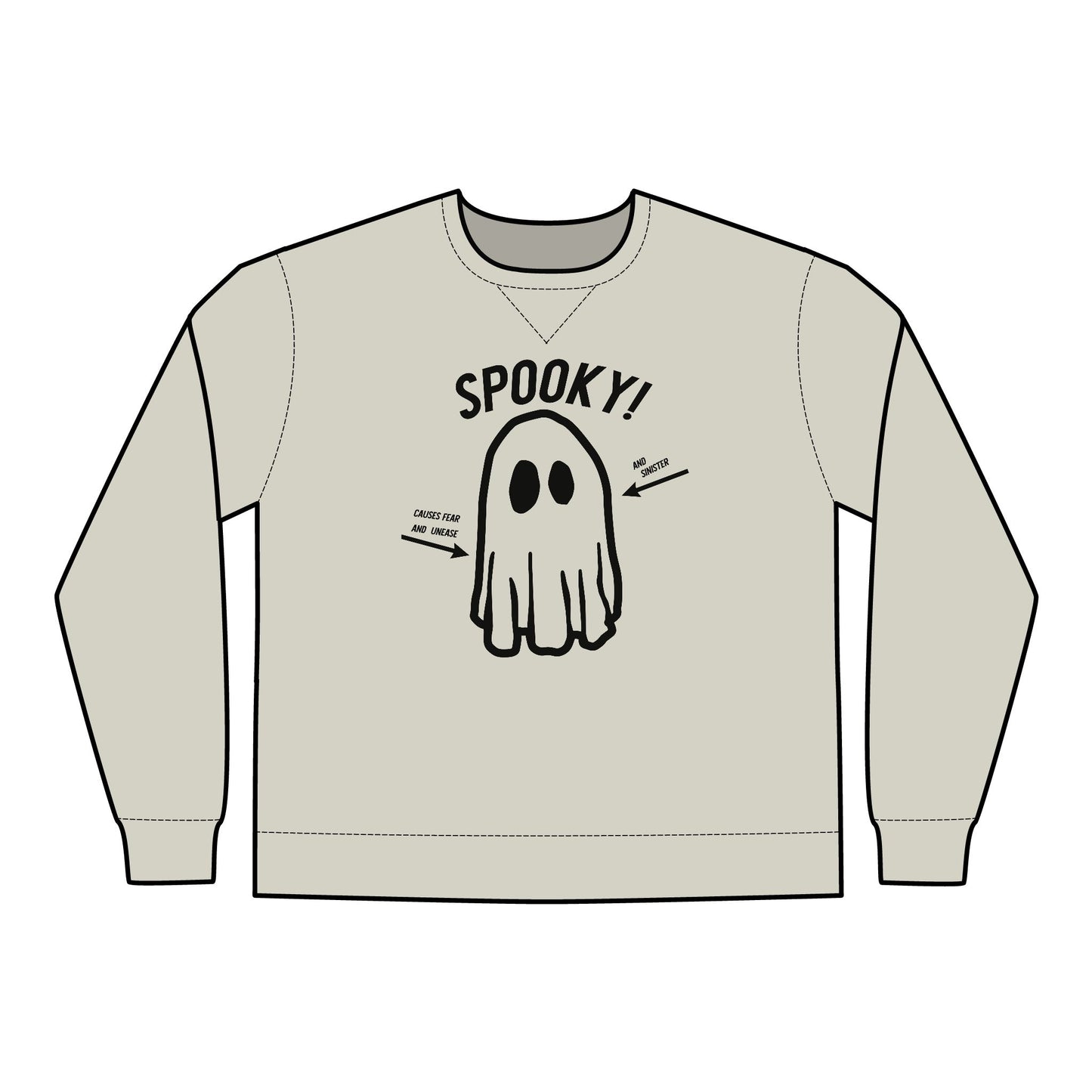 SPOOKY! and sinister ComfortWash® Garment Dyed Crewneck Sweatshirt